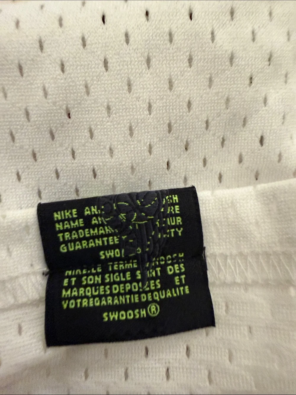 Jordan White Mesh Tank Top with Black and Neon Green Logo xl